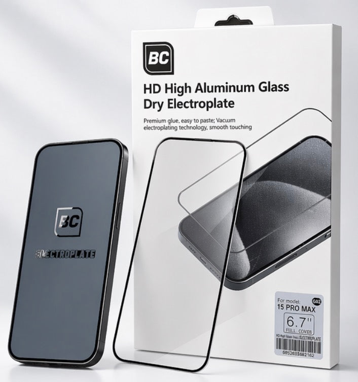 BC
HD High Aluminum Glass
Dry Electroplate for iphone all models