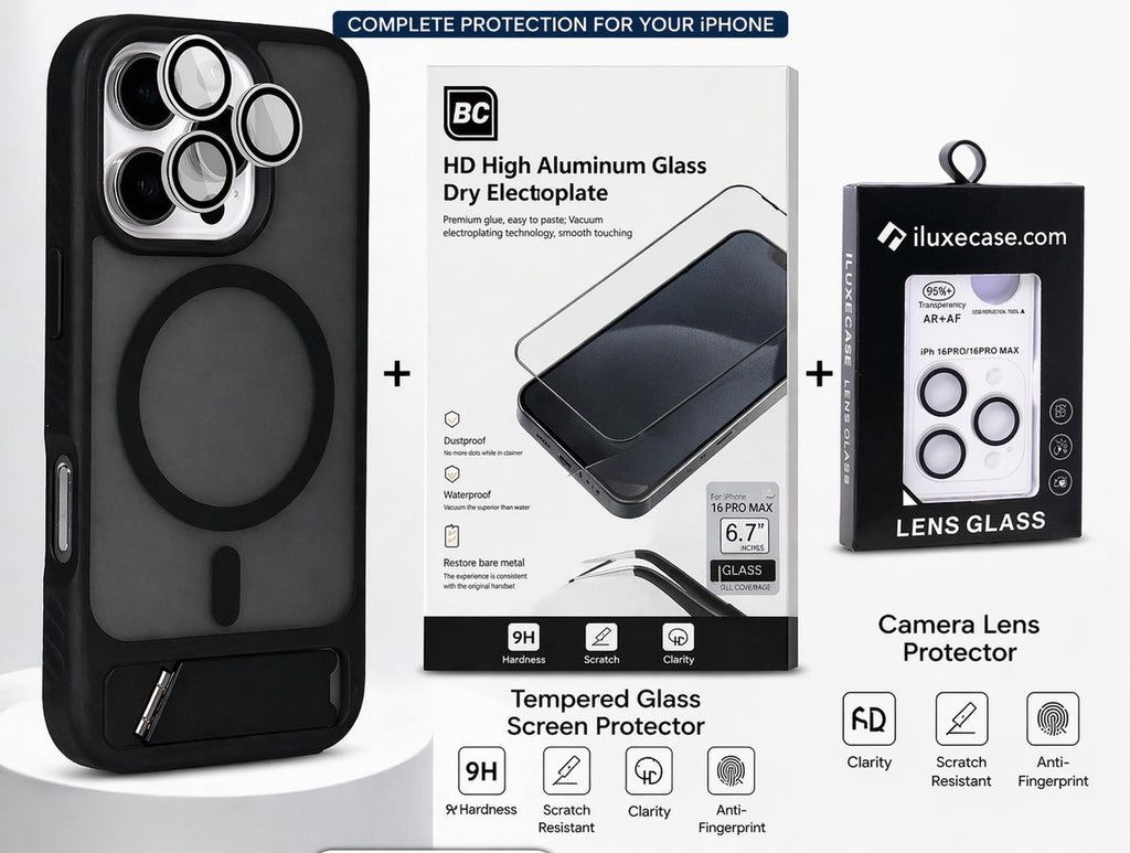 All-in-One iPhone Protection Kit – Premium Case Combo