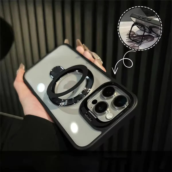 Premium Dual Stand Case for iPhone with Camera Lens Guard